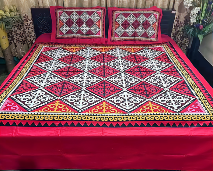 Printed Luxury Pakeezah Bedsheet-Five colour